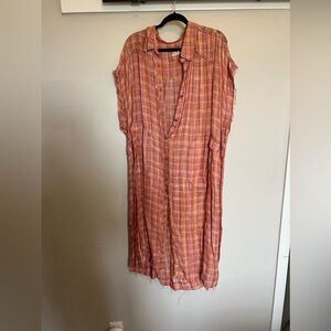 Free people Isabell plaid maxi
